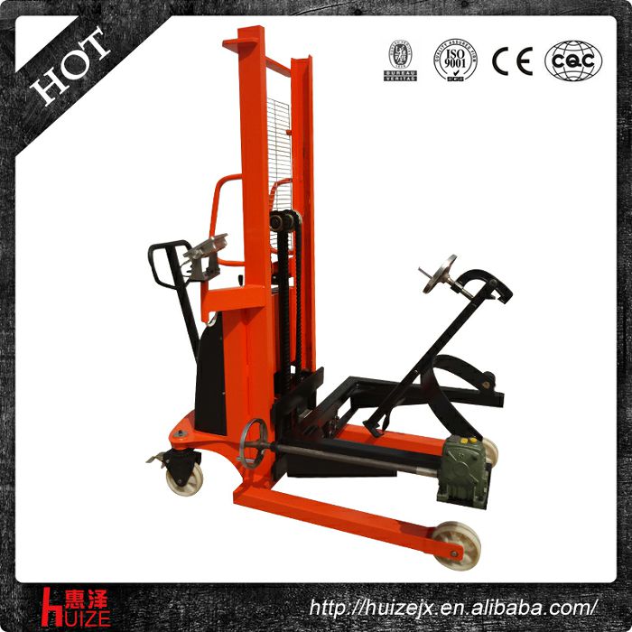 半電動(dòng)稱重油桶車(chē)（夾鐵桶，手搖翻轉(zhuǎn)）